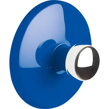 Spirella samolepící háček BOWL, modrý, ABS, průměr 50 mm