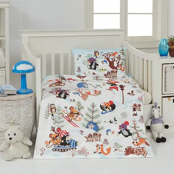 Povlečení Matějovský Krteček a zima 90x130cm, 40x60cm