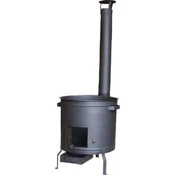 Kempingové nádobí Kovová kotlina 53 cm PLUS 600 – tloušťka 2 mm, žáruvzdorná barva do 600 °C