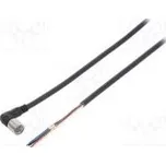 Připojovací kabel M8 PIN 4 úhlový 5m zástrčka 1A 0÷70°C PVC