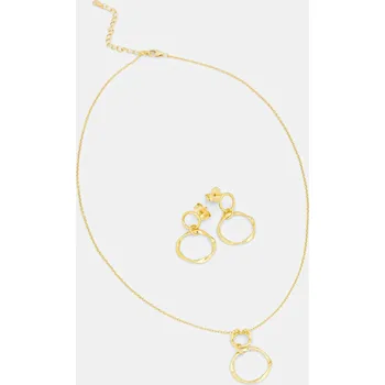 Náhrdelník Náhrdelník a náušnice z pozlaceného stříbra Answear.LAB PSET209.1C.3C.hak zlatá GLX, vel. ONE SIZE