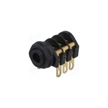 Elektrická zásuvka Zásuvka Jack 6,35mm zásuvka stereo s trojitým vypínačem