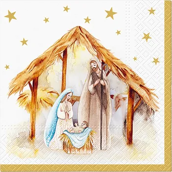 Papírový ubrousek PAW2 Papírové ubrousky PAW 33 cm x 33 cm Holy Family Blessing 20 ks