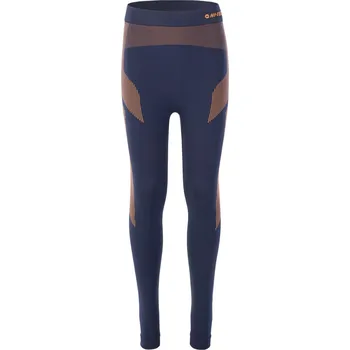Dívčí oblečení Dětské Termo legíny HI-TEC TRIKAT BOTTOM JR M000223802 – Tmavě modrá 140/152