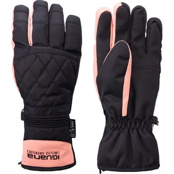 Rukavice Dámské Rukavice IGUANA MACRAMI W M000265510 – Černá L/XL