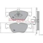 Sada brzdových destiček, kotoučová brzda METZGER AUTOTEILE 1170065