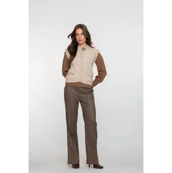 Dámské kalhoty Geisha Kalhoty Hnědé L(40)