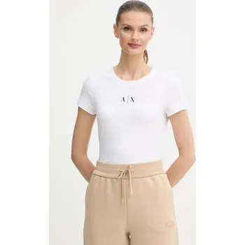 Dámské tričko Tričko Armani Exchange dámské, bílá barva, XW001382 AF16294 XW001382.AF16294 00X, vel. M