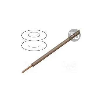 elektrický kabel Vodič LgY lanko Cu 0,75mm2 světle hnědá PVC 300/500V 100m