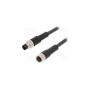 elektrický kabel Připojovací kabel M8 PIN 3 2m zástrčka 60VAC 4A -25÷80°C PUR