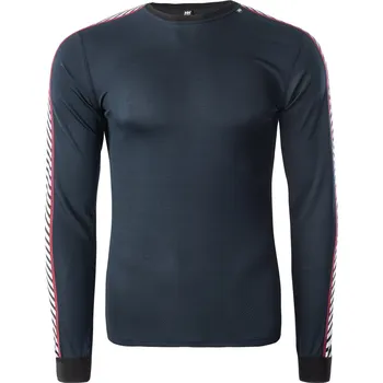 Pánské tričko Pánské Termo tričko HELLY HANSEN HH LIFA STRIPE CREW 48800_597 – Tmavě modrá S