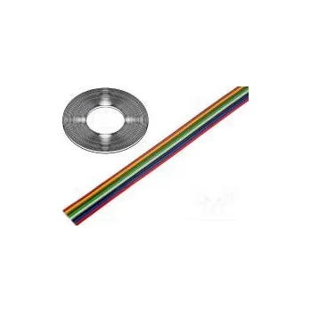 elektrický kabel Vodič plochý kabel licna Cu 8x0,12mm2 PVC 300V 50m