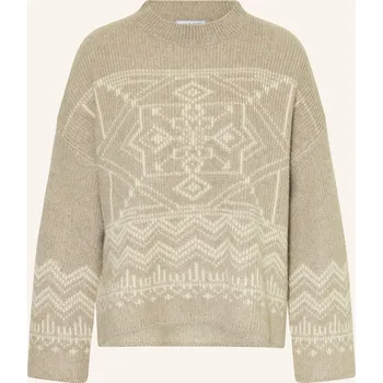 Dámský svetr Mrs & Hugs Dámský Svetr S Kašmírem, černošedá / krémová, 40