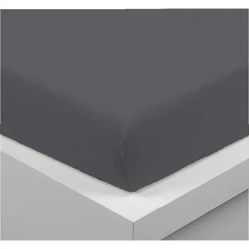 Prostěradlo Froté prostěradlo tmavě šedé: 180x200cm