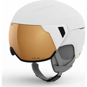 Dámská lyžařská helma GIRO Aria Spherical Mat White/Vivid Copper S