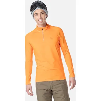 Pánské tričko Pánské Termo tričko ROSSIGNOL CLASSIQUE 1/2 ZIP RLMML07_408 – Oranžová M