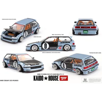 autíčko HONDA CIVIC (EF) ROULETTE V1 1987 - 1:64 - Kaido Hous