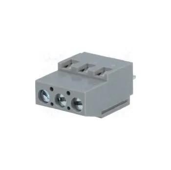 Elektrický konektor Svorkovnice do plošného spoje úhlové 90° 5mm póly 3 na PCB