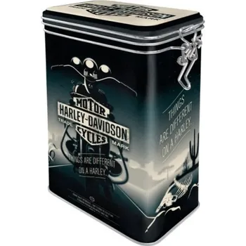 Plechová dóza s klipem Harley-Davidson Things Are Different