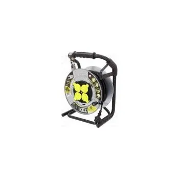 Prodlužovací kabel Prodlužovací síťový kabel Zásuvky 4 guma černá 3G1,5mm2 40m