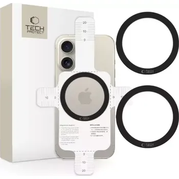 Univerzální magnetické kroužky TechProtect MagSafe, 2x černá