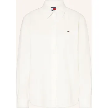 Dámská halenka Tommy Jeans Dámská Košilová Halenka, bílá, 36