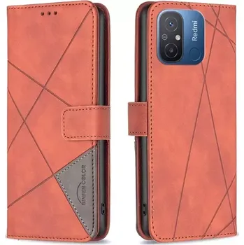 Pouzdro Book CaseMe Binfen iPhone 16 Plus, barva cihlová