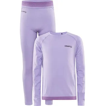 Set dětského termoprádla Dětský Set termoprádla CRAFT CORE DRY ACTIVE COMFORT SET JR 1914111-723000 – Fialová 158/164