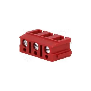 Elektronická součástka Svorkovnice do plošného spoje úhlové 90° 7,5mm póly 3 na PCB