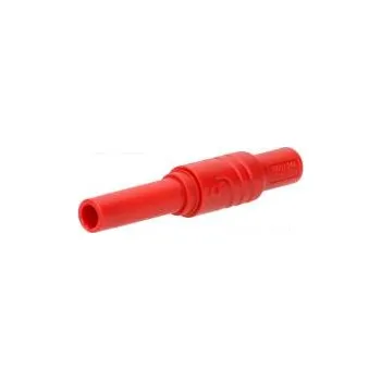 Příslušenství k měřicímu přístroji Zásuvka banánek 4mm 24A 1kVDC červená přišroubováním