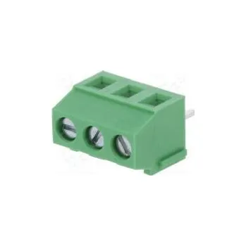 Elektrický konektor Svorkovnice do plošného spoje úhlové 90° 3,81mm póly 3 10A