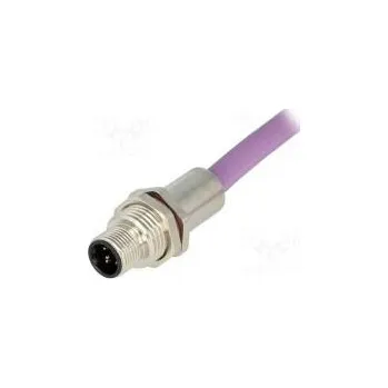 Elektrická zásuvka Zásuvka M12 PIN 5 vidlice kód B-Profibus vodiče 250V IP67 4A