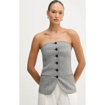 Dámská halenka Halenka Sisley 5D12LH01R černá 99X, vel. 34