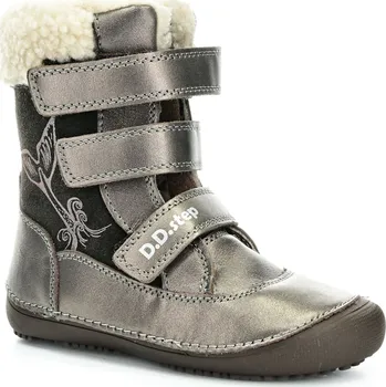 Dívčí obuv D.D.Step W063-52534A bronzové zimní barefoot boty Velikost boty (EU): 31, Vnitřní délka boty: 200, Vnitřní šířka boty: 78