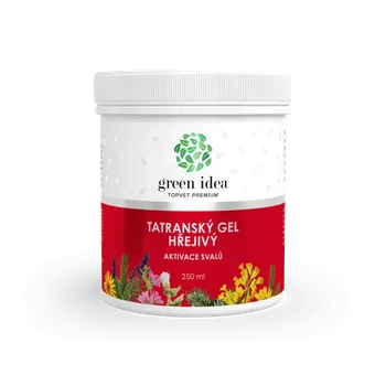 Masážní přípravek GREEN IDEA Tatranský bylinný gel hřejivý 250 ml