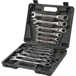 Genborx JTY-2007A Sada očkoplochých ráčnových klíčů s kloubem (12ks)-