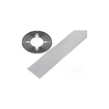 elektrický kabel Vodič plochý kabel 1,27mm licna Cu 20x28AWG PVC šedá 30,5m