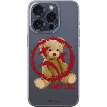 Pouzdro na mobilní telefon Pouzdro Back Case Babaco iPhone 7, 8, SE 2020/22 Happy Life Teddy (transparent)