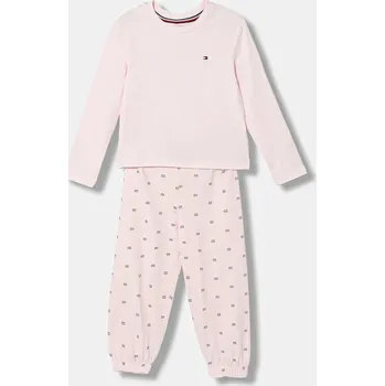 Dámské pyžamo Dětské pyžamo Tommy Hilfiger růžová barva, UG0UG00817 UG0UG00817.9BYA 03X, vel. 164-176