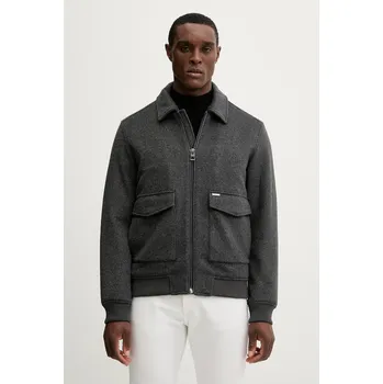 Pánská větrovka Bunda s příměsí vlny Guess M5BL2K.W0682 šedá 90X, vel. S