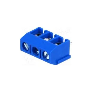 Elektronická součástka Svorkovnice do plošného spoje úhlové 90° 5mm póly 3 na PCB