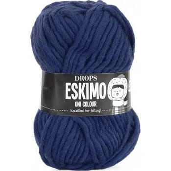 Volný čas Příze DROPS Snow uni color 15 - tmavomodrá
