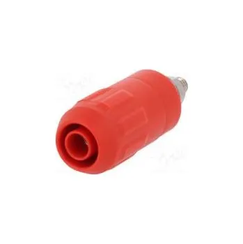 Příslušenství k měřicímu přístroji Zásuvka banánek 4mm 20A červená přišroubováním izolované