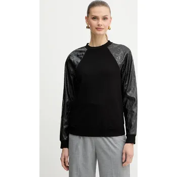 Dámská mikina Mikina Armani Exchange dámská, černá barva, hladká, XW001292 AF16111 XW001292.AF16111 99X, vel. L