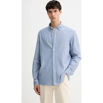 Pánská košile Bavlněná košile Marc O'Polo M20733042172 modrá 55X, vel. M