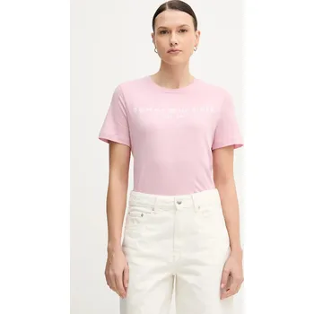 Pánské tričko Tommy Hilfiger T-Shirt Logo WW0WW40276 Růžová Regular Fit M