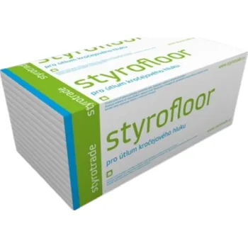 Tepelná izolace Styrotrade Kročejová izolace Styrofloor T4 tl. 15 mm 16,5 m2/balení
