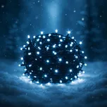 LED světelný řetěz 60 m, 600 LED, studená bílá, venkovní