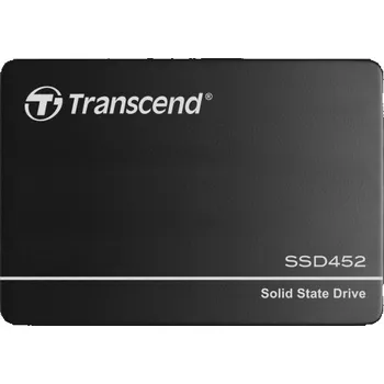 SSD disk TRANSCEND SSD452K 512GB Industrial (3K P/E) SSD disk 2.5" SATA3, 3D TLC, Aluminium case, 560MB/s R, 520 MB/W, černý (TS512GSSD452K)