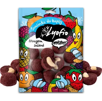 Sušené ovoce Kešu v borůvkové krustě 50 g – zdravá svačinka | Lyofio.cz
